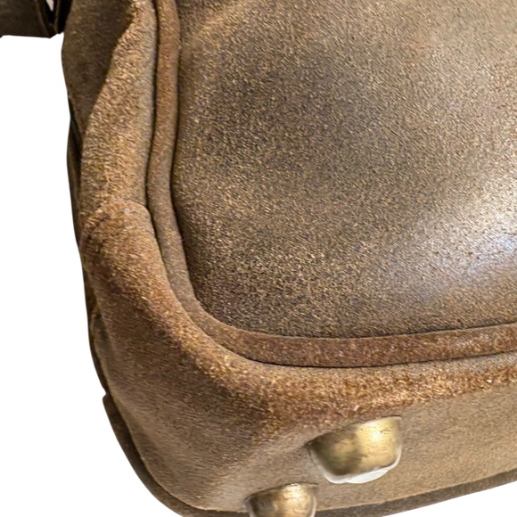Claire Chase brown leather messenger bag made in Colombia - Picture 2 of 11